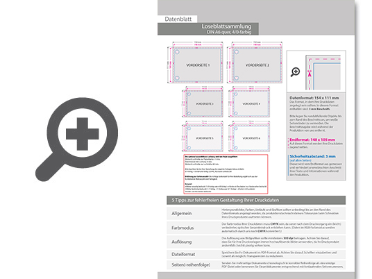 Product Bild loseblattsammlung_din_a6_quer__42_bl__tter_pro_sammlung__vorne_farbig_(4_0)